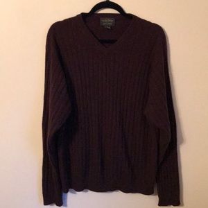 Men’s charter club cashmere v neck sweater large